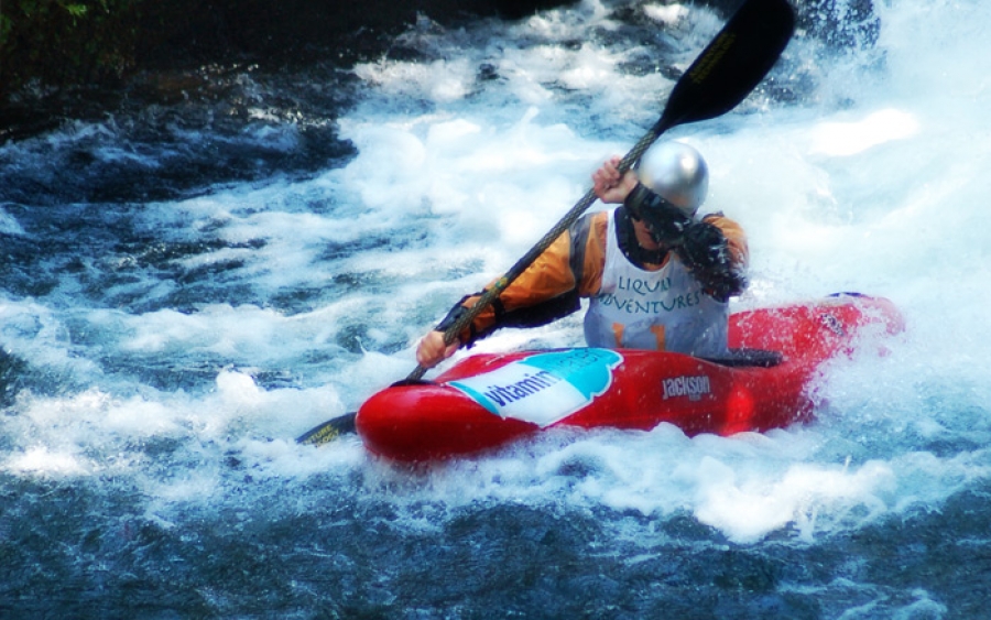 Carrera de Kayaks en el río Alseseca 2013